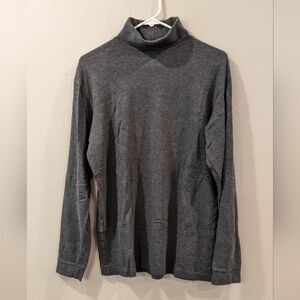 100% Cotton Great Northwest gray turtle neck women's size large